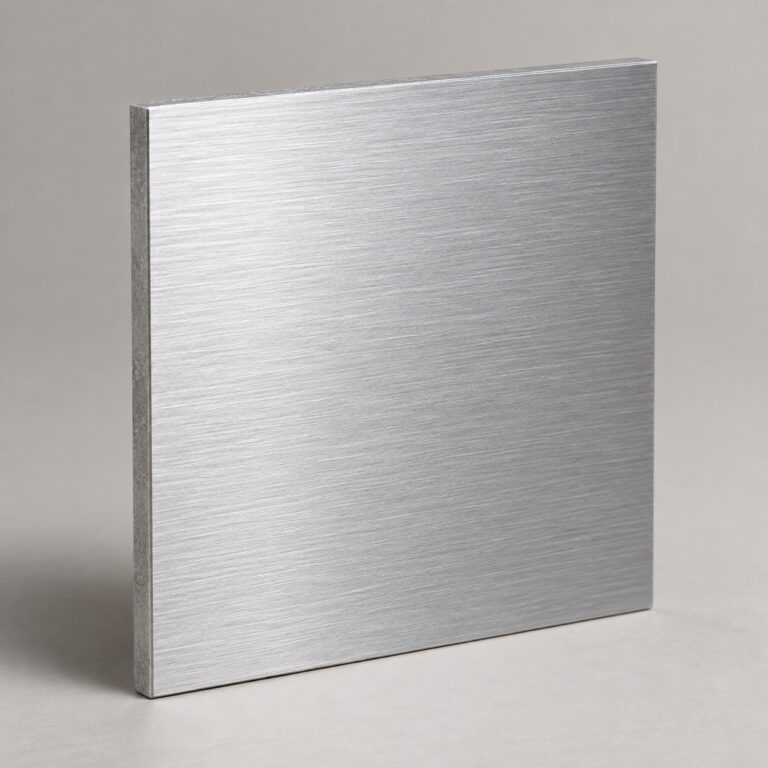 Gebürstete Aluminiumplatte mit feiner Metallstruktur
